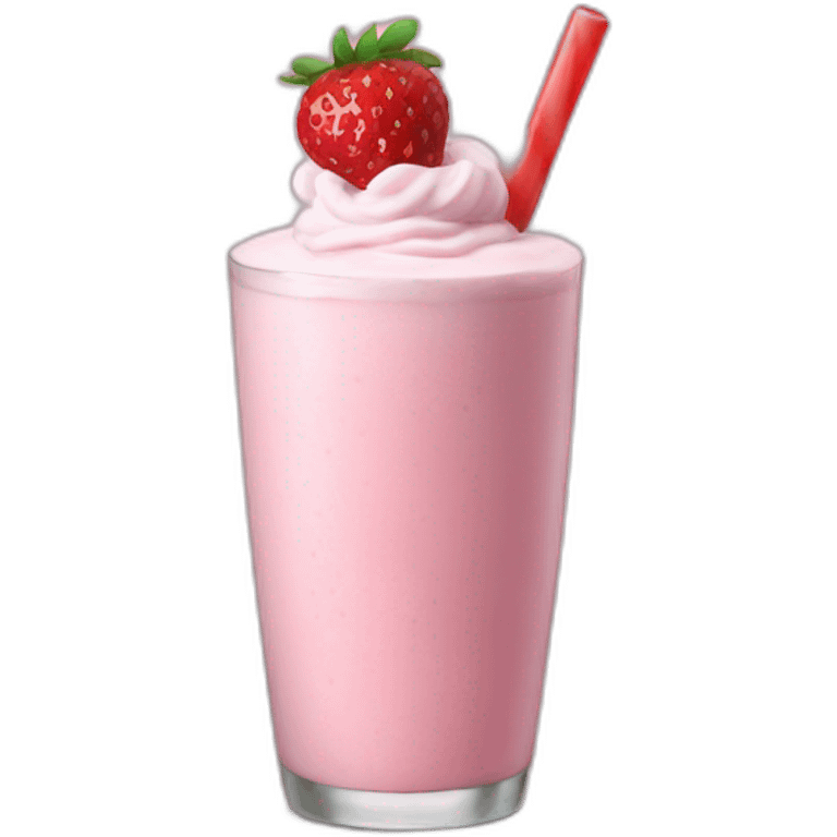 Strawberry milkshake  emoji