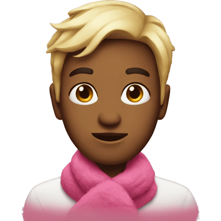 Pink Christmas emoji