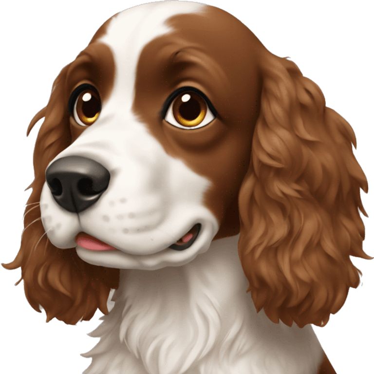 spaniel sending kiss emoji