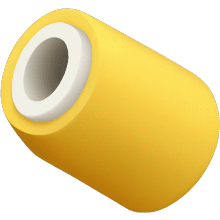 yellow small plain foam roller
 emoji