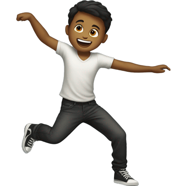 A boy dancing emoji