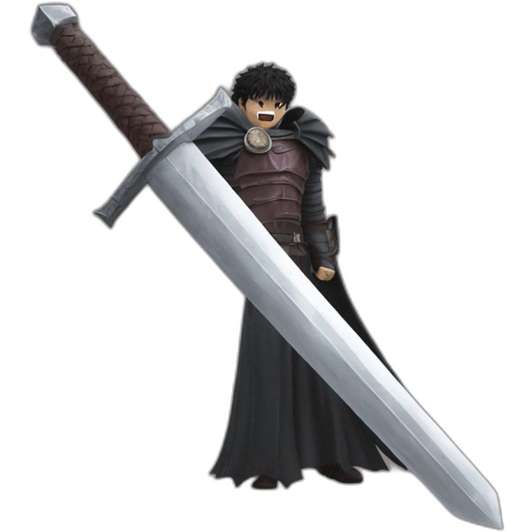 angry berserk guts with large sword emoji