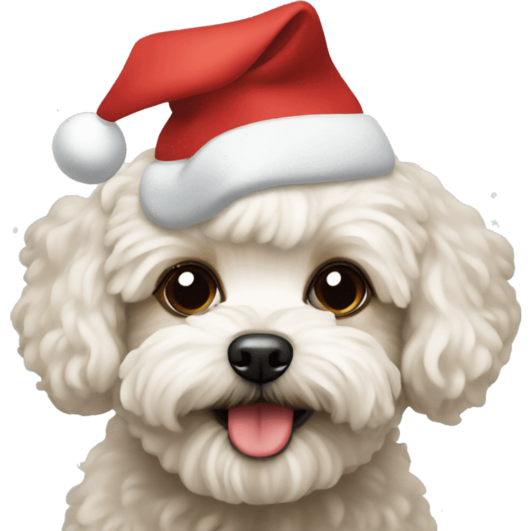 Christmas maltipoo  emoji