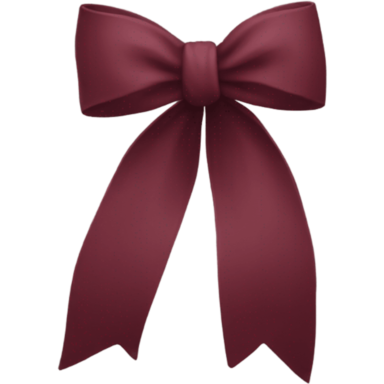 burgundy bow emoji