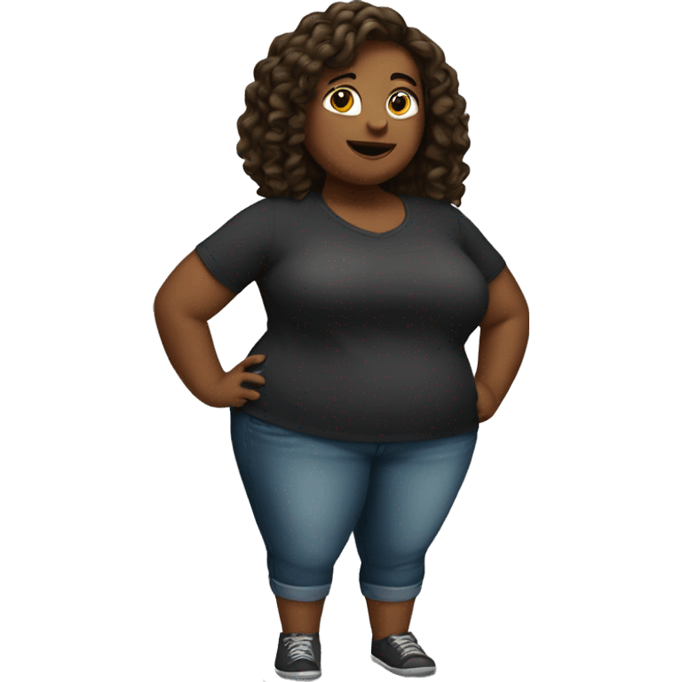 Thick girl  emoji