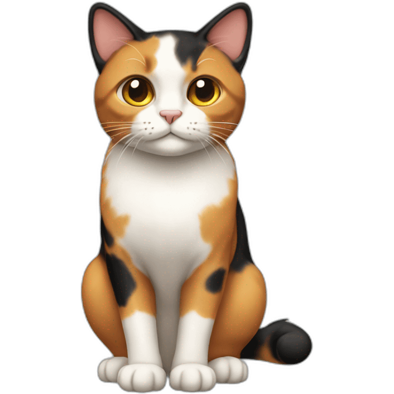 Calico Cat Full Body emoji