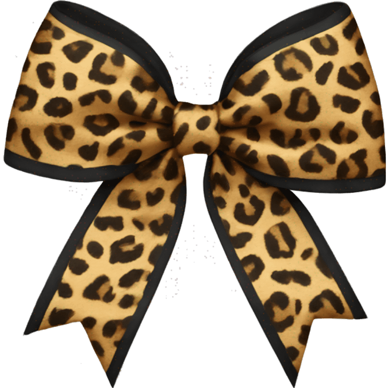 leopard print bow emoji