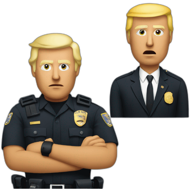 trump-getting-arrested emoji