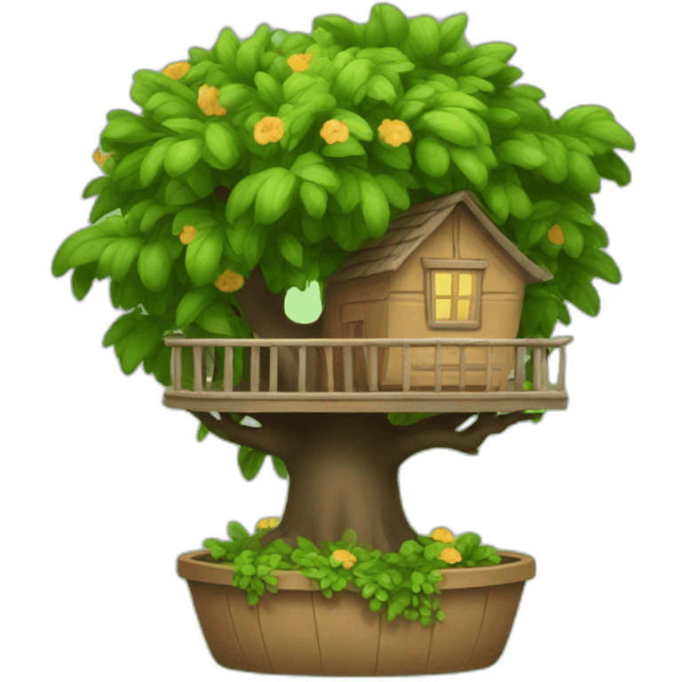 Potted Treehouse emoji