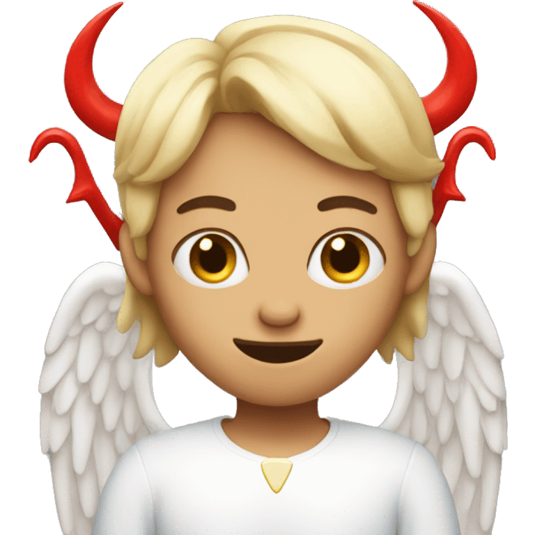 angel with devil horns emoji