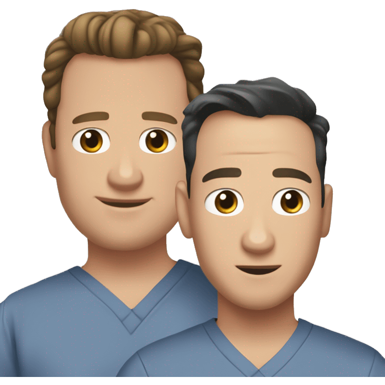 george o'malley and alex karev from grey's anatomy emoji