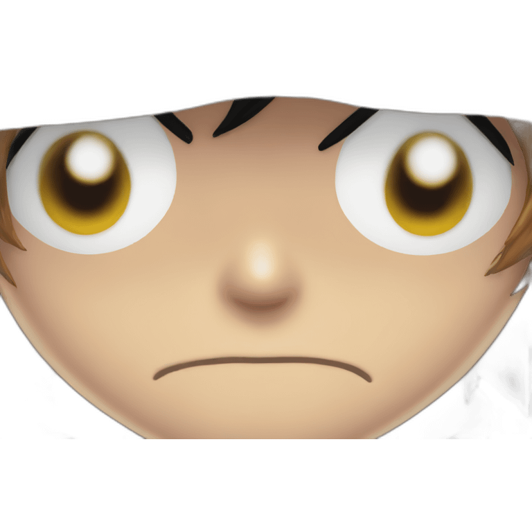 Luffy gros yeux emoji