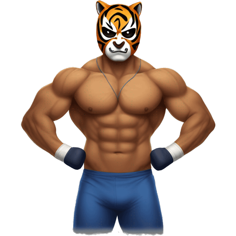 tigermask wrestler muscle up emoji