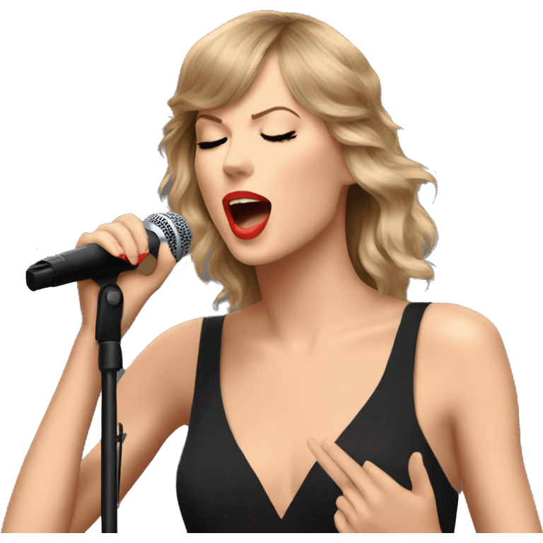 Taylor swift singing emoji