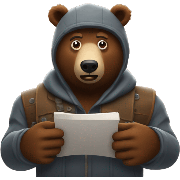 Grizzly Bear Playing Rust Game emoji