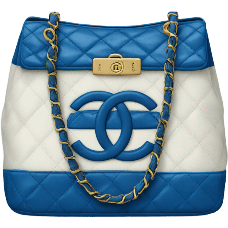 Blue chanel bag emoji