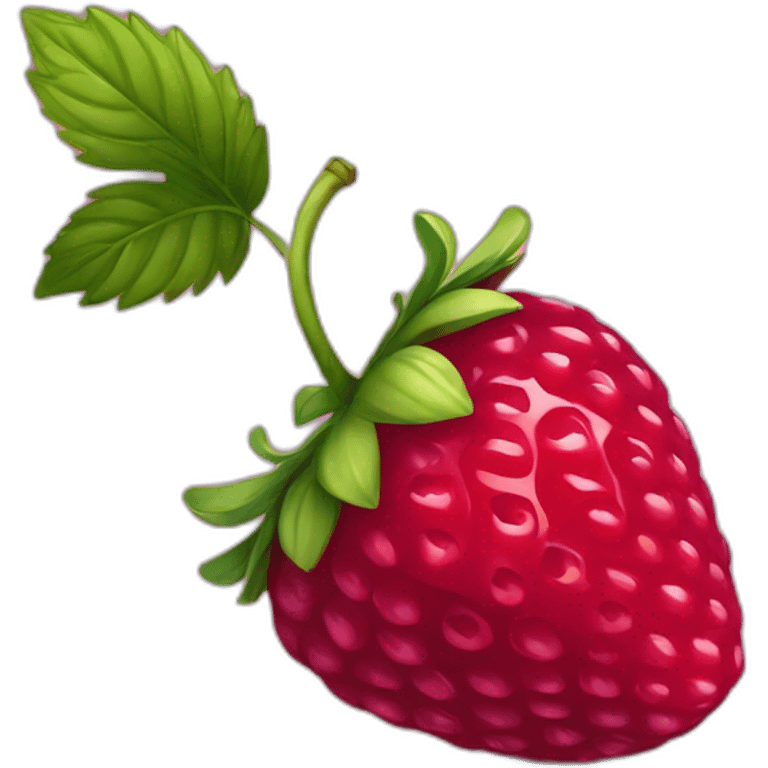 Bol de fraise de framboise et de myrtille emoji