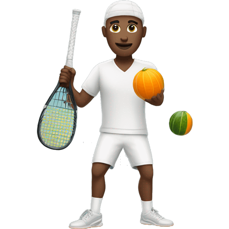 Men playing squash emoji