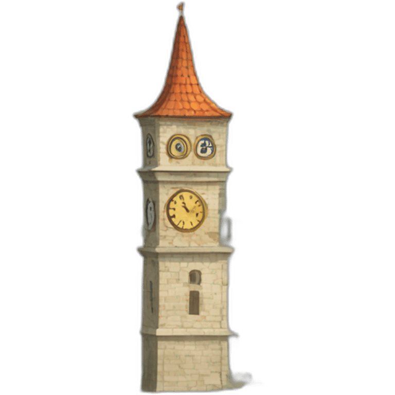 Izmit clock tower emoji