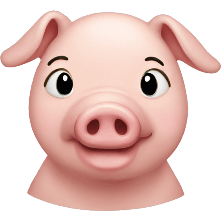 Pig kissing emoji