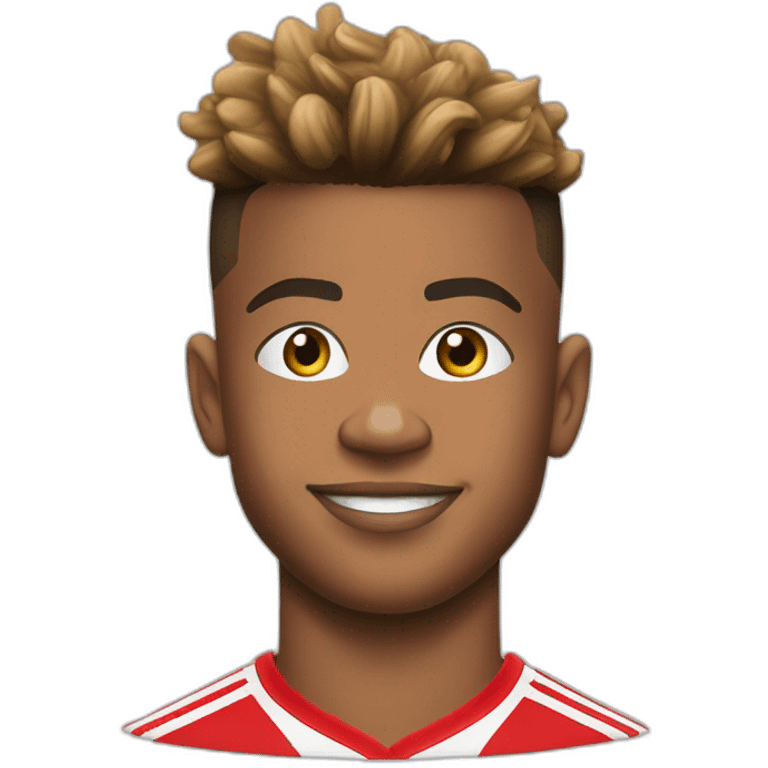 David Neres, avec les yeux plissés et cernés, ayant l’air blasé, pourtant le maillot de Benfica emoji