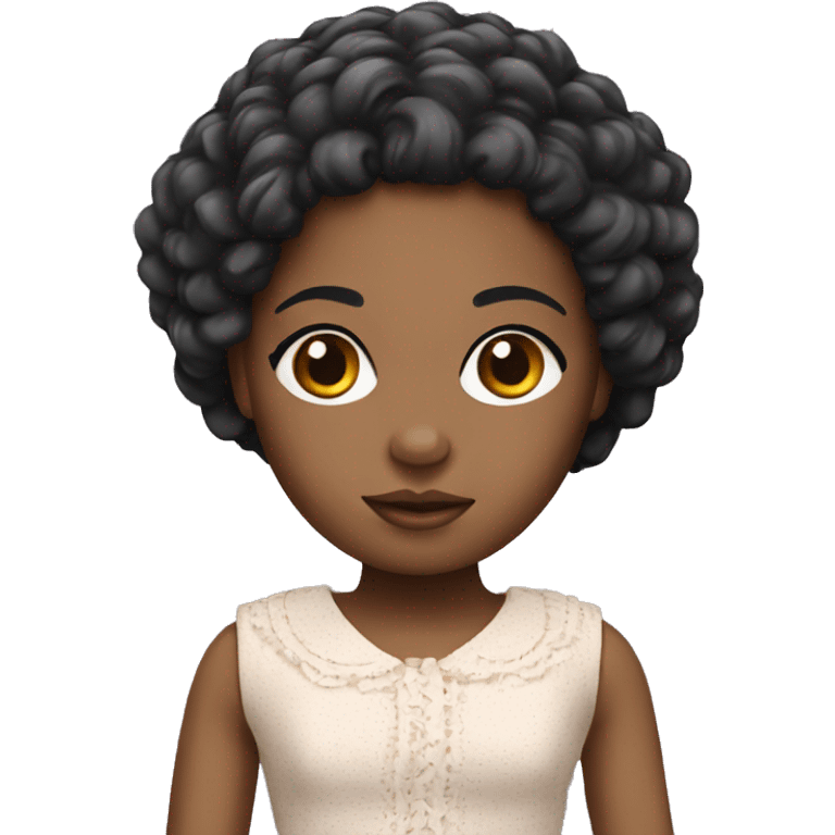 African American doll  emoji