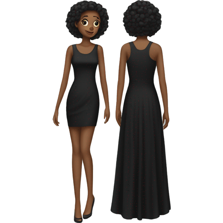 Black dress emoji