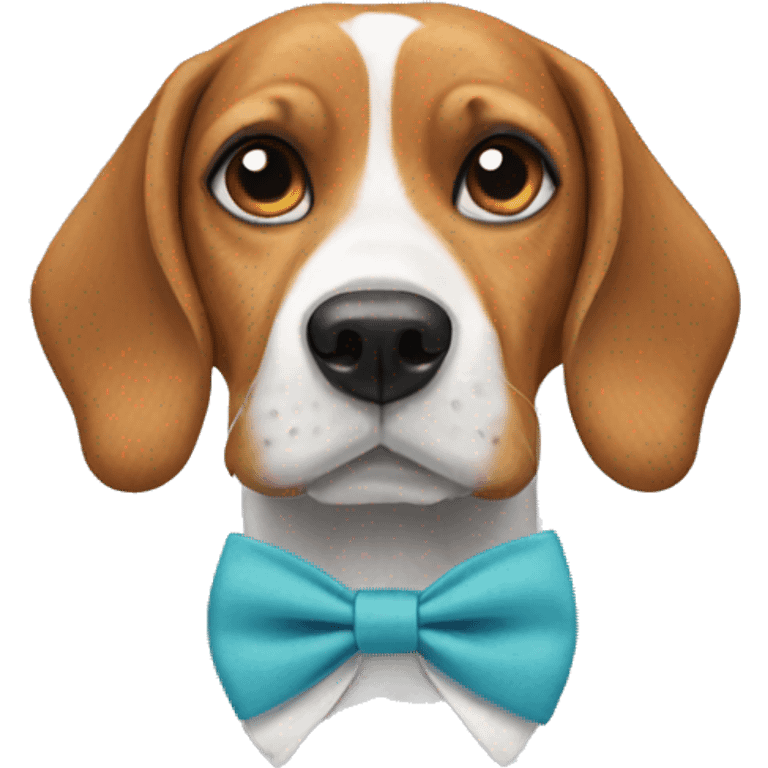 Beagle wearing a bow tie  emoji