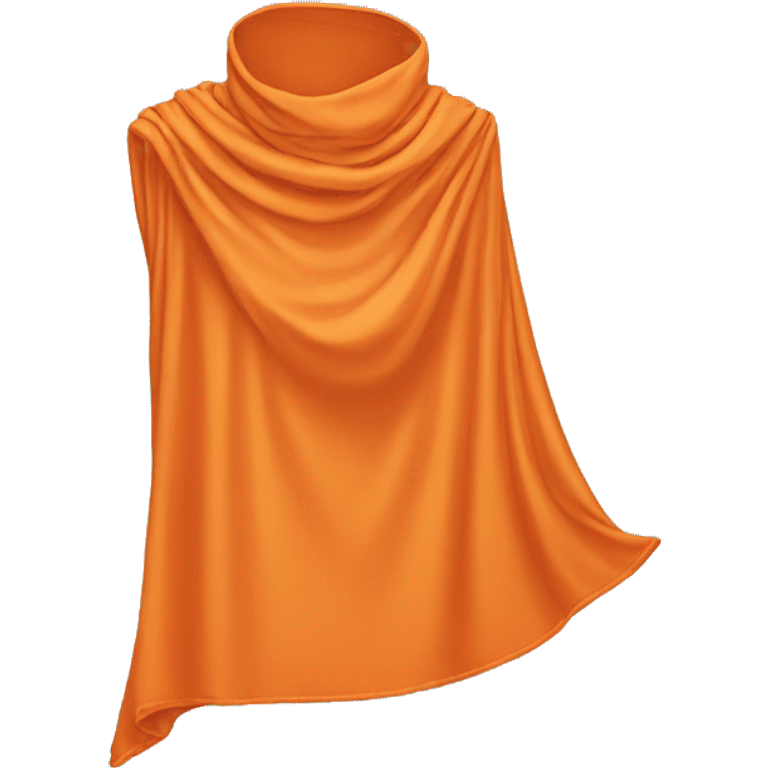 Draped orange top singluar emoji