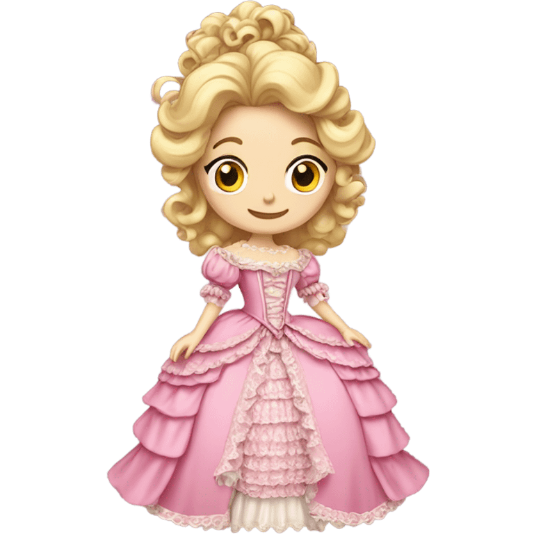 Rococo pink princess blonde emoji