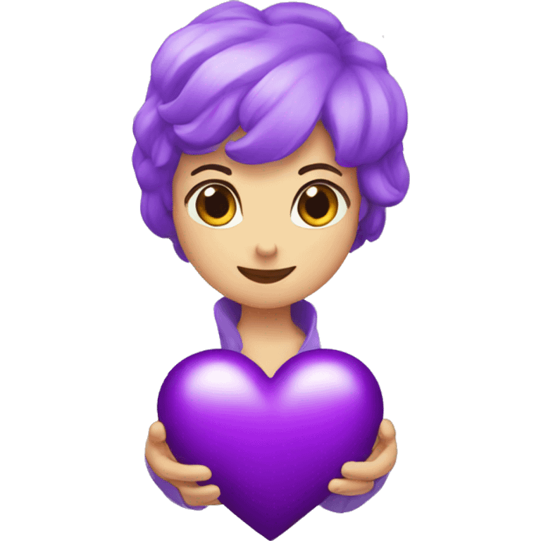 violet hearth emoji