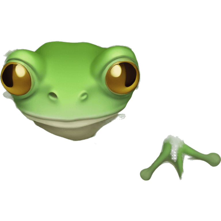 aerial view of a tree frog emoji