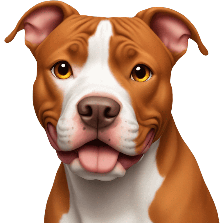 Red nose pitbull orange  emoji