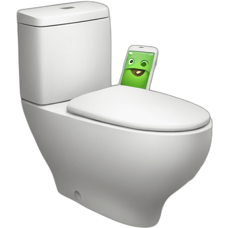 iphone in toilet emoji