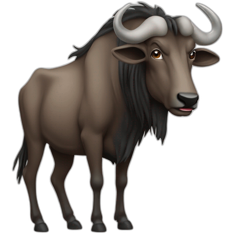 wildebeest clipart emoji