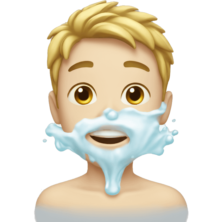 white boy washing face emoji