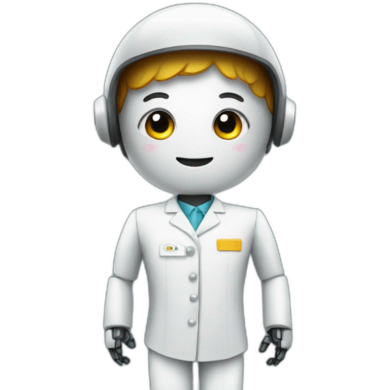 robot in hotel uniform emoji