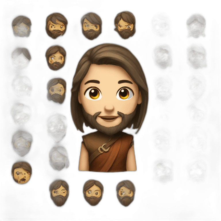 a female dwarf with a beard emoji