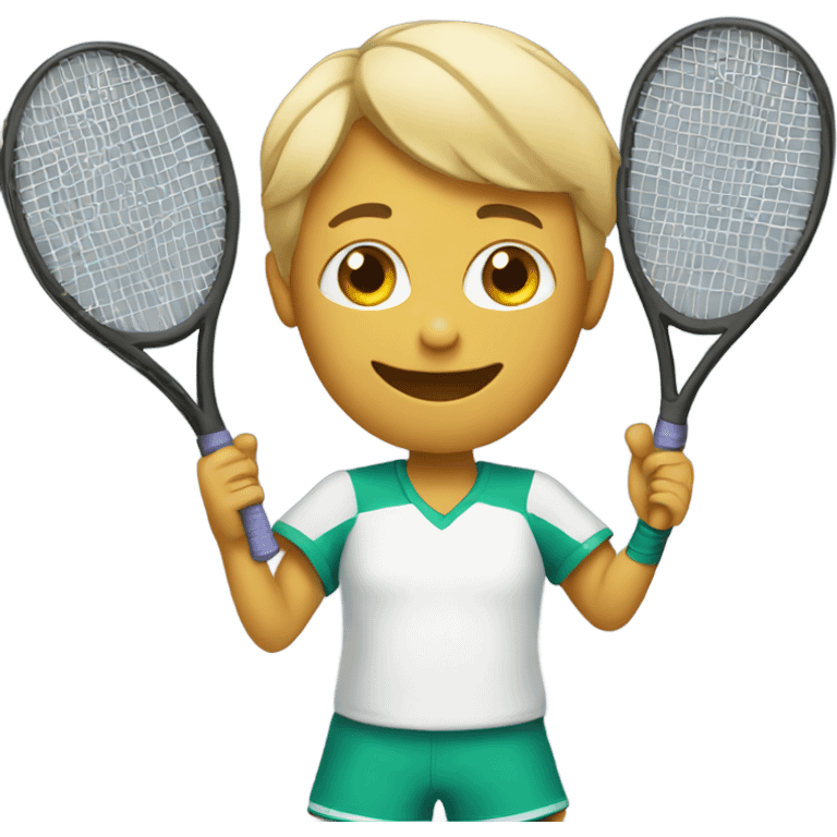 human play tennis emoji