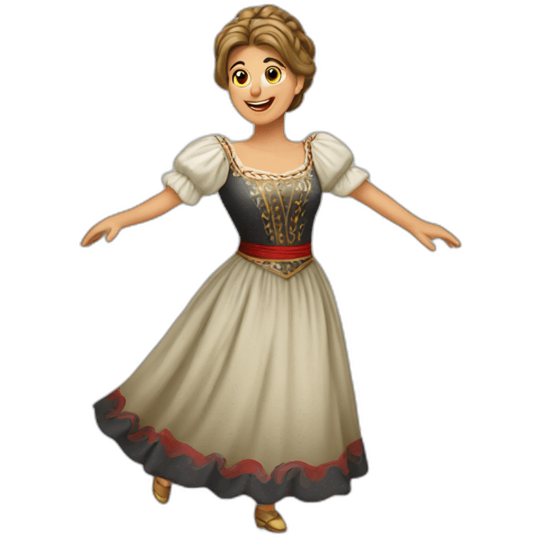 serbian lady dance  emoji