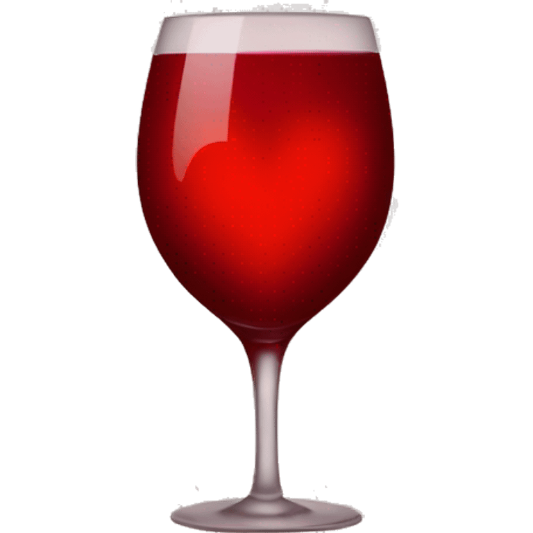 Red heart emoji but make the red more like a wine color emoji