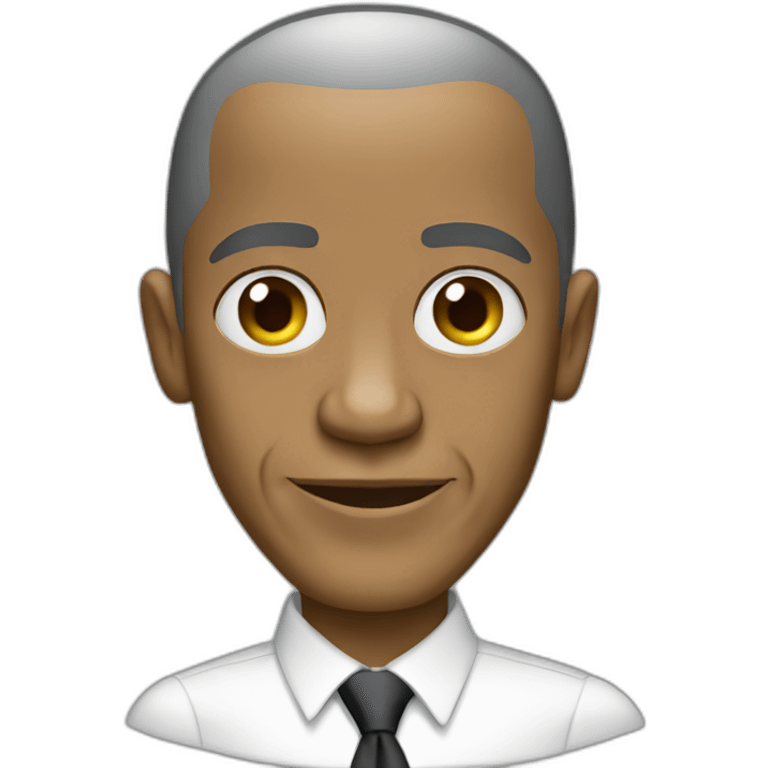 white obama emoji