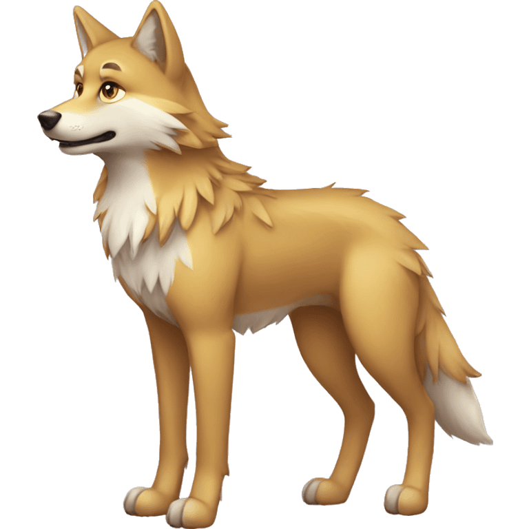 Sparkle-wolf full body emoji