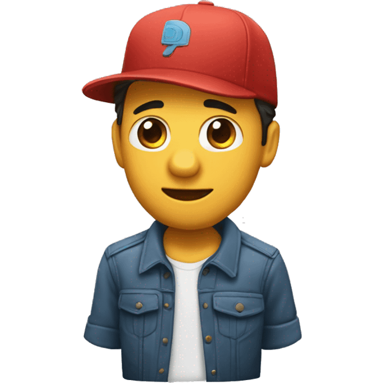 Un chico con gorra y un tapaboca malandro  emoji