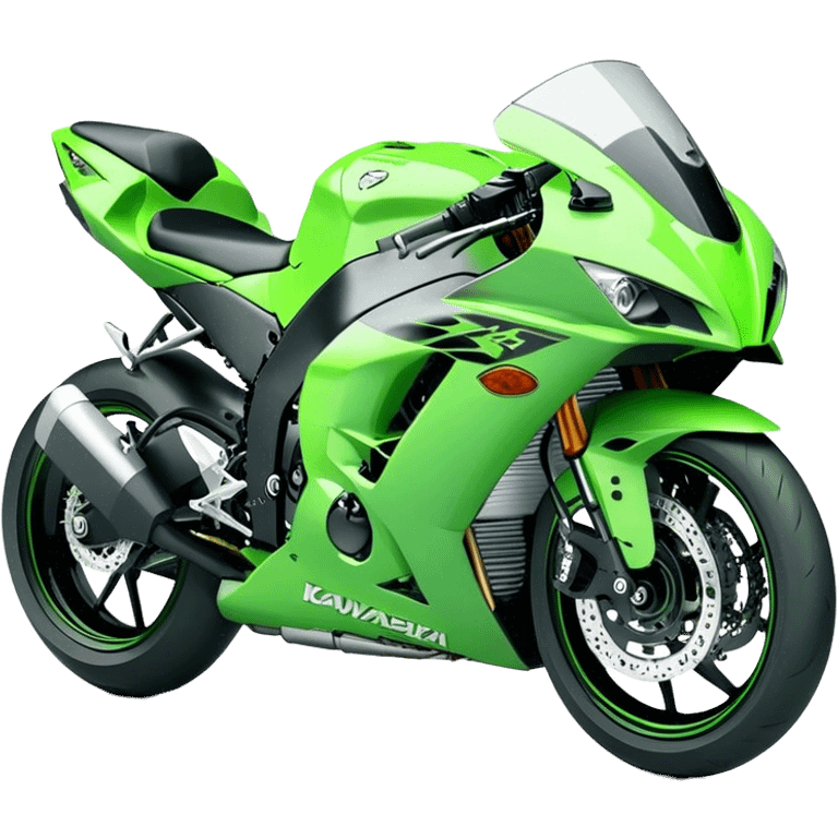 Kawasaki Ninja (Sportbike) - Kawasaki Ninja ZX-10R (Model Year: 2022) (Iconic colour: Green) emoji