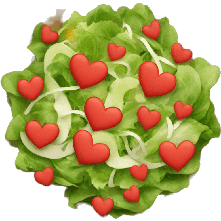 salad with hearts emoji