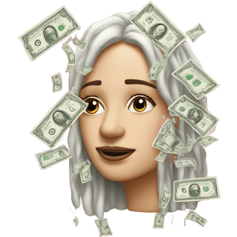 ipink tears with money emoji