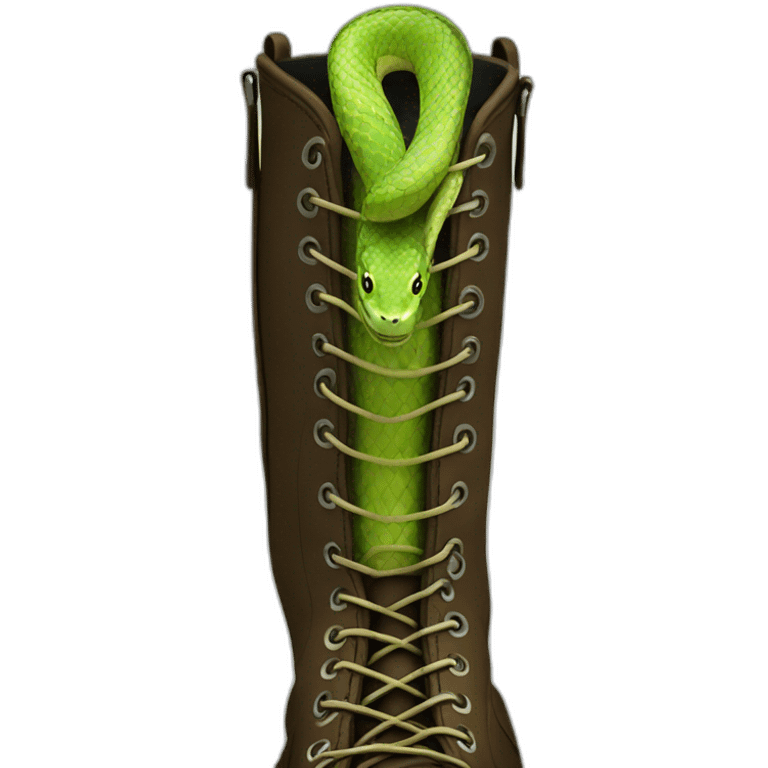 snake in my boot emoji