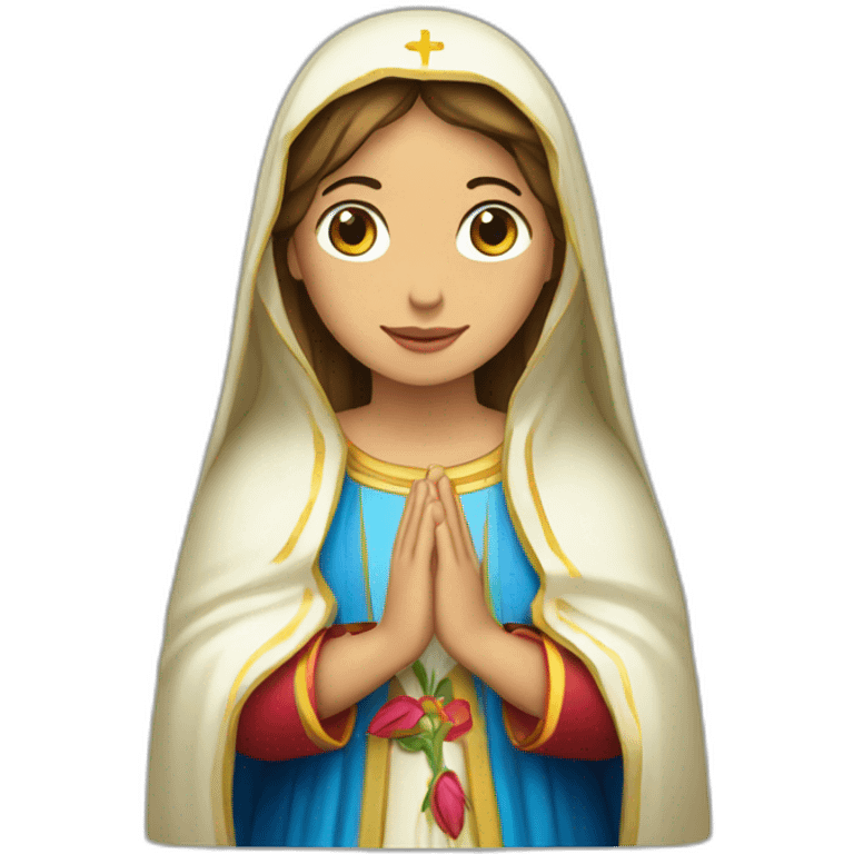 La virgen de Lourdes emoji