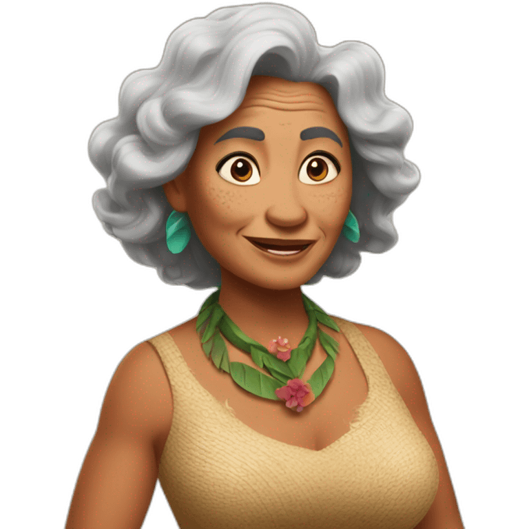 Grand mother Moana Disney  emoji